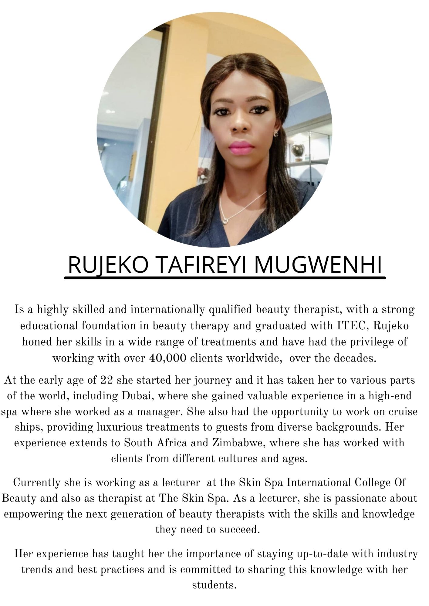 Rujeko Tafireyi Mugwenhi