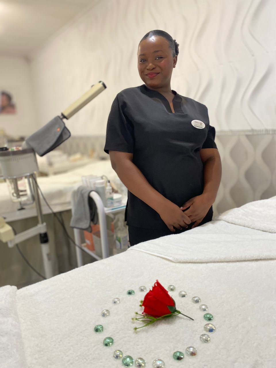 Student at treatment station